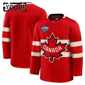 Børn Canada Trøje Tilpasset 4 Nations Face Off 2025 Fanatics Premium Rød